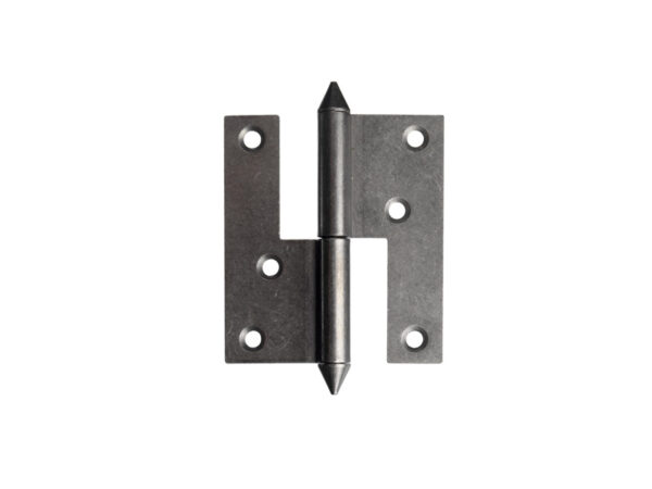 Hinge 98x84x2,5 right with cone