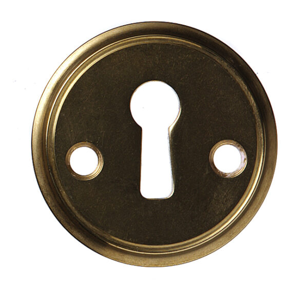 Key plate without clapper in brass