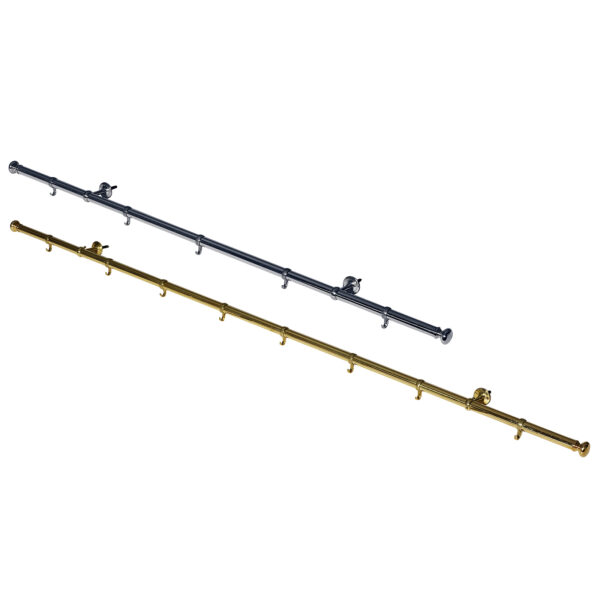 Kitchen stove rod brass 1.5 m complete