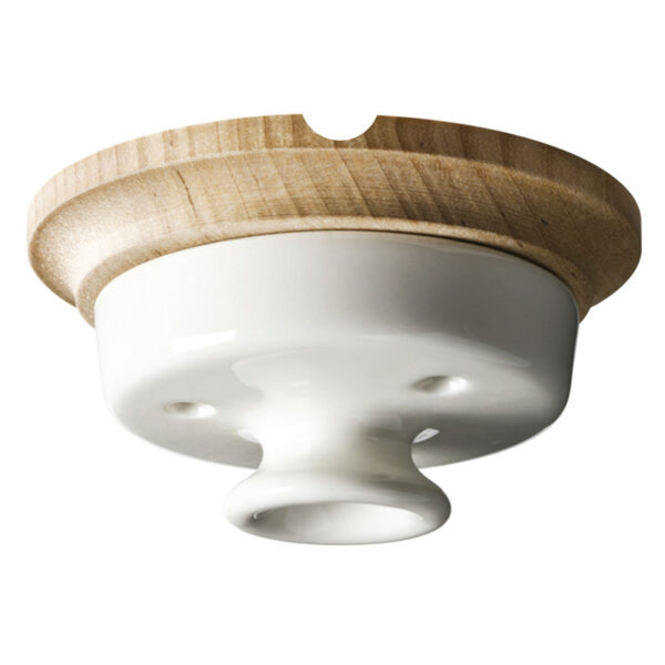 Ceiling bracket porcelain with groove complete