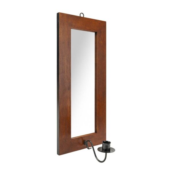 Mirror lamp painted mahogany acid