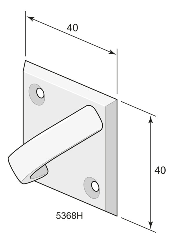 Drawer handle 5368 Brass - Image 3