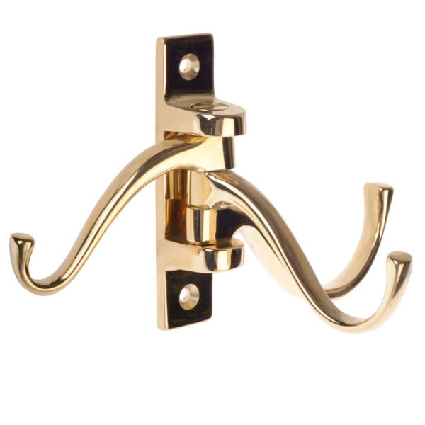 Clothes hook 3-piece 8173 Brass