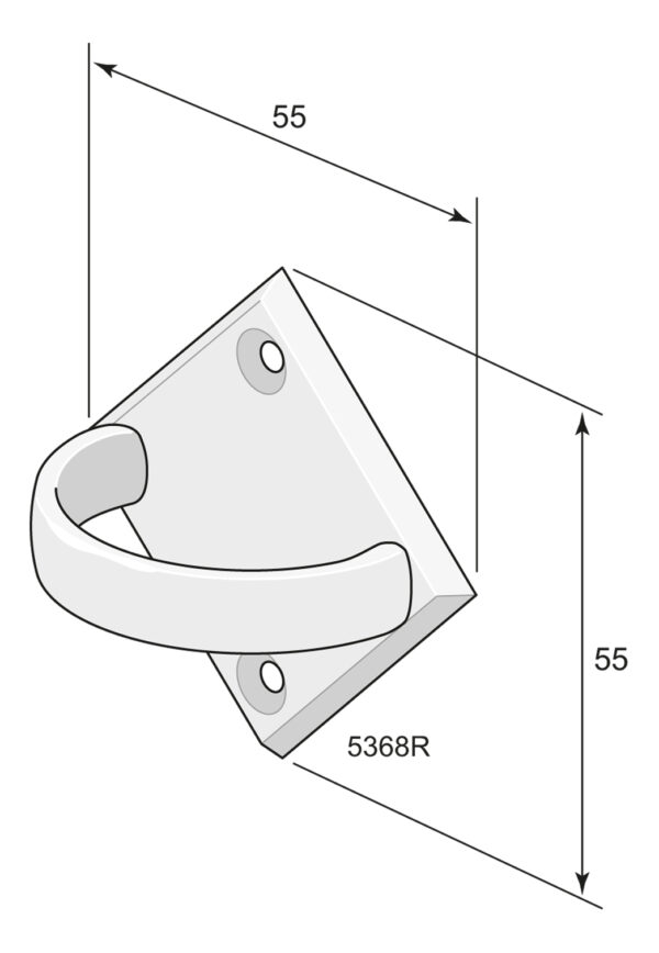 Drawer handle 5368 Nickel-plated